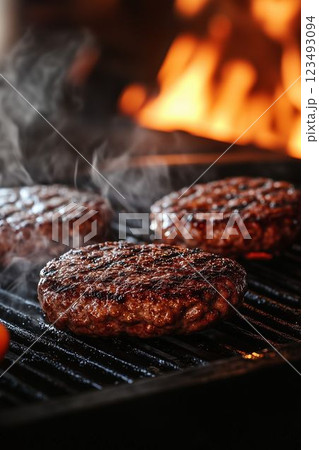 beef steak on the grill 123493094