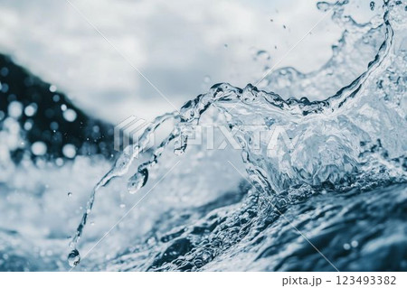 water drops on a black background water drops on a black background 123493382