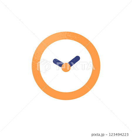 タイムマネジメントやスケジュール管理など、時間に関する表現に使える時計のアイコン。 タイムマネジメントやスケジュール管理など、時間に関する表現に使える時計のアイコン。 123494223