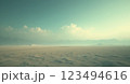 朝もや流れる山並み 123494616