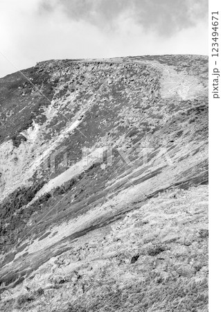日本百名山八ヶ岳登山 横岳から見る硫黄岳 新聞広告用 日本百名山八ヶ岳登山 横岳から見る硫黄岳 新聞広告用 123494671