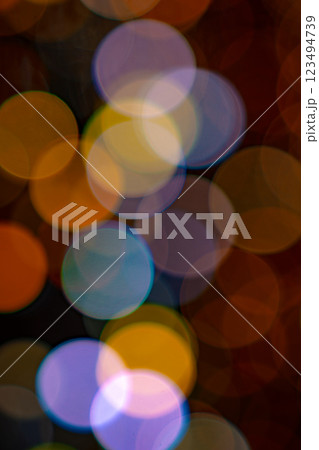 バブル(橙など) 縦 バブル(橙など) 縦 123494739