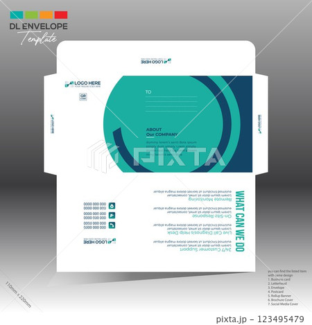envelope for corporate and any use 123495479