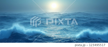 海と太陽 123495517