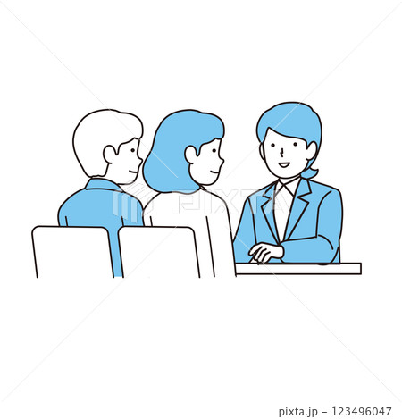 相談、商談イラスト 123496047