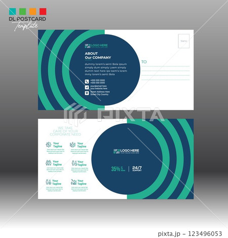 Postcard Design for any best use 123496053