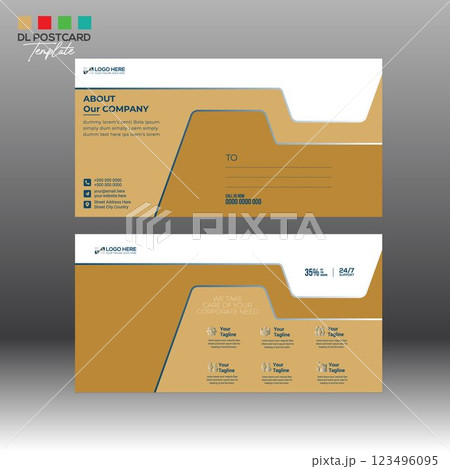 Postcard Design for any best use 123496095