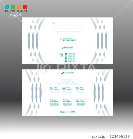 Postcard Design for any best use 123496128