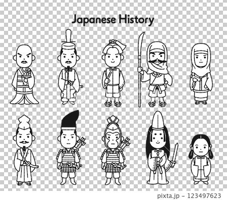 Japanese History Full Body Illustration 3 Heian to Kamakura Japanese History Full Body Illustration 3 Heian to Kamakura 123497623