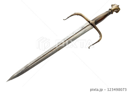 Sword or Rapier isolated on white background png transparent clipart. 123498073