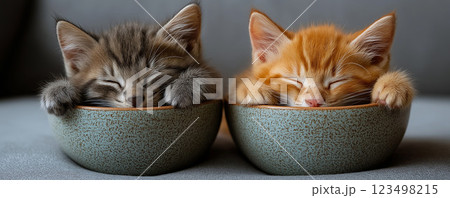 昼寝する猫 昼寝する猫 123498215