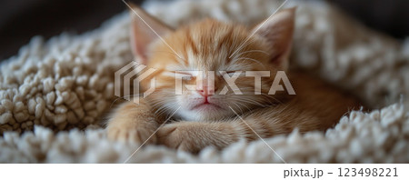 昼寝する猫 昼寝する猫 123498221