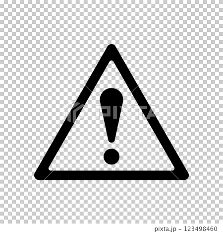 注意マークのアイコンイラスト 123498460