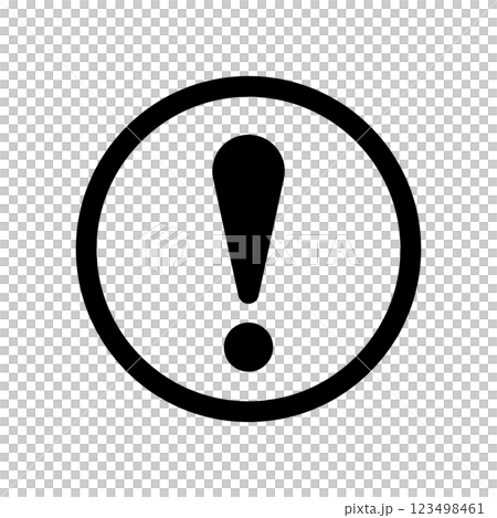 ビックリマークのアイコンイラスト 123498461