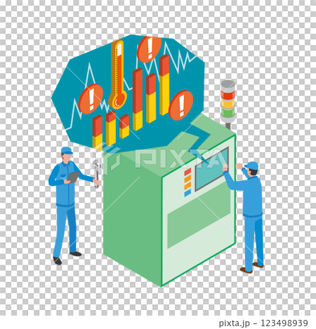 機械預測性維護的圖示 123498939