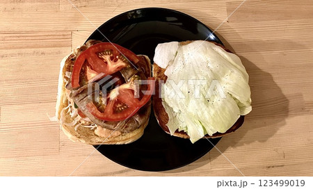 ハンバーガー 123499019