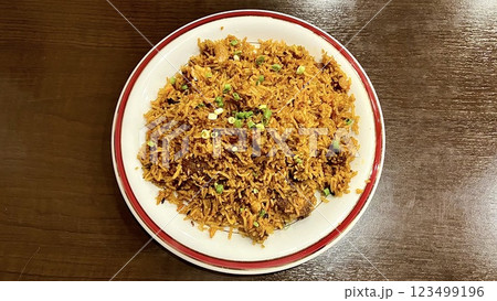 インドネパール料理のチキンビリヤニ 123499196