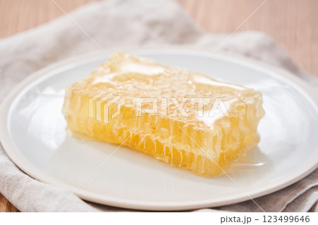 コムハニー(巣蜜)- 天然のはちみつが詰まった栄養価の高い食材 コムハニー(巣蜜)- 天然のはちみつが詰まった栄養価の高い食材 123499646