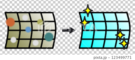 Air conditioner filters remove germs and pollen from dirty air to create a clean space. 123499771