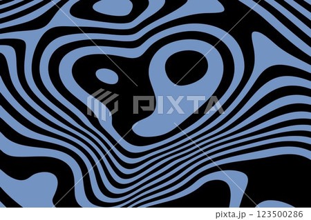 Abstract pattern with blue waves on black background. Vector illustration. Eps 10 123500286