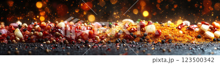 Vibrant Spice Mix with Flying Seasonings 123500342