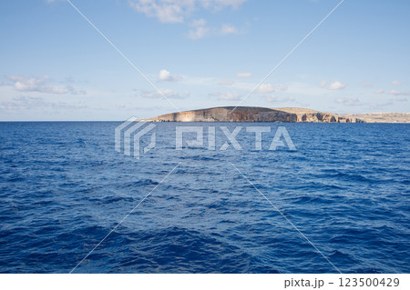 Comino island in Malta view from water 123500429