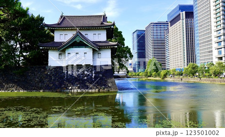 東京都皇居の桜田門 東京都皇居の桜田門 123501002