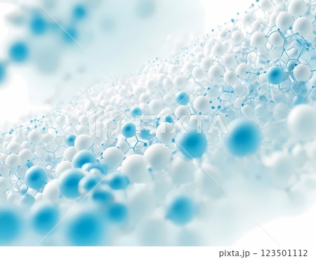 White and light blue medical abstract gradient...のイラスト素材 [123501112 ...