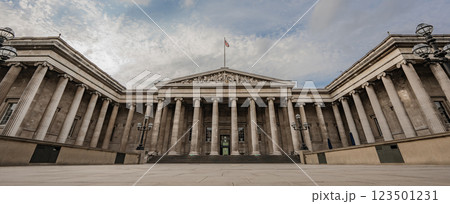 British Museum neoclassical facade stands tall with iconic columns and a balanced design, symbolizing its rich history. British Museum neoclassical facade stands tall with iconic columns and a balanced design, symbolizing its rich history. 123501231