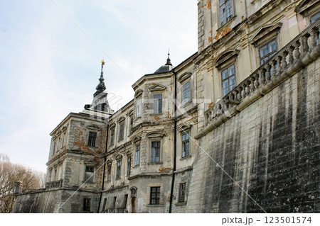 Part of Pidhirtsi Castle building near Lviv, Ukraine 123501574