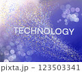 テクノロジーをイメージしたキラキラと輝く光の背景 123503341
