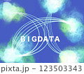 BIGDATAをイメージした青い背景の絵 123503343