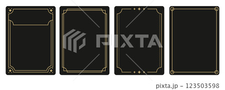 Frame template for tarot cards_04 123503598