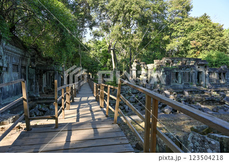 密林に眠る幻の寺院 ・ベンメリア，アンコール遺跡群／カンボジア 123504218