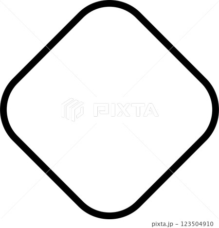 菱形アイコン角丸 菱形アイコン角丸 123504910