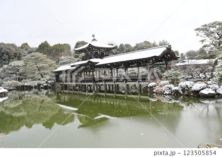 泰平閣と雪景色(平安神宮) 泰平閣と雪景色(平安神宮) 123505854