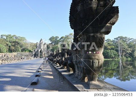 アンコールトム・南大門，アンコール遺跡群／カンボジア 123506453