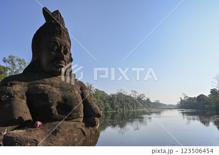 アンコールトム・南大門，アンコール遺跡群／カンボジア 123506454