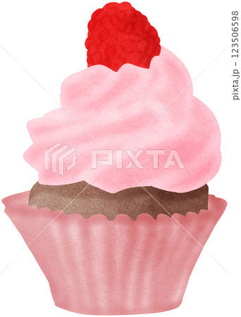 Pink cupcake 123506598