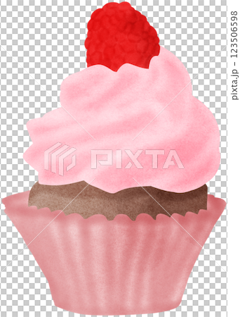Pink cupcake 123506598