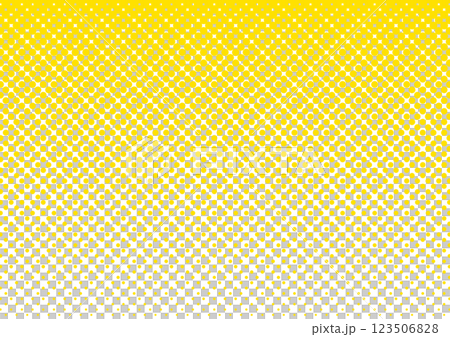 Halftone background yellow simple vector polka dots 123506828