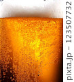 グラスに注がれた生ビール 123507732