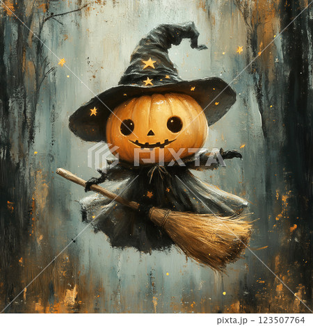 Pumpkin-Headed Witch 123507764
