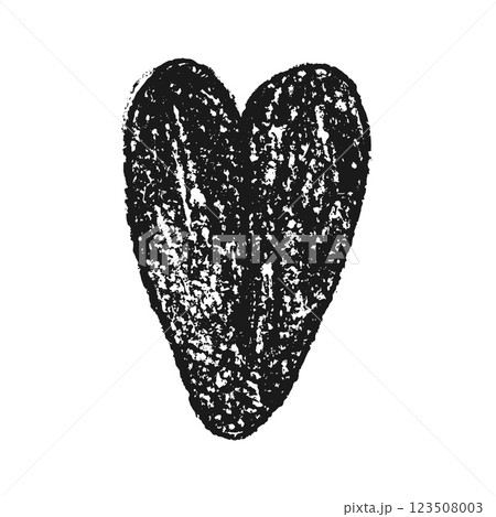 Doodle heart. Crayon romantic element. Love signs grunge icon. Textured wax marker date symbol. Vector heart shape drawn by graphite pencil or charcoal illustration isolated on white background. Doodle heart. Crayon romantic element. Love signs grunge icon. Textured wax marker date symbol. Vector heart shape drawn by graphite pencil or charcoal illustration isolated on white background. 123508003