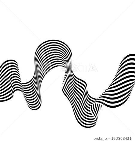 Abstract black and white brush lines. wave background. Vector illustration. Eps 10 Abstract black and white brush lines. wave background. Vector illustration. Eps 10 123508421