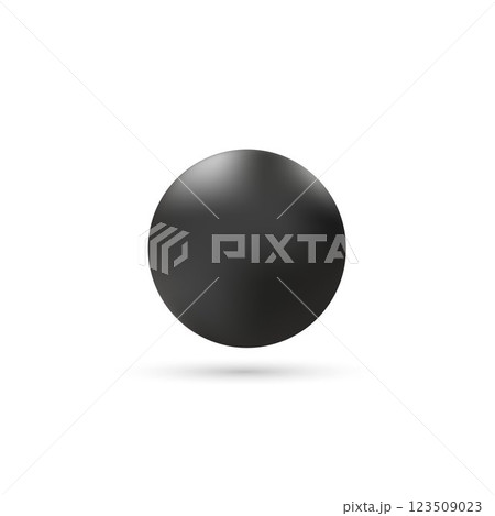 Black pearl with shadow. Symbol. Eps 10 Black pearl with shadow. Symbol. Eps 10 123509023