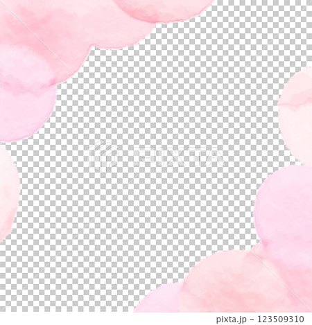 Watercolor texture banner background material Pink Spring image Square 123509310