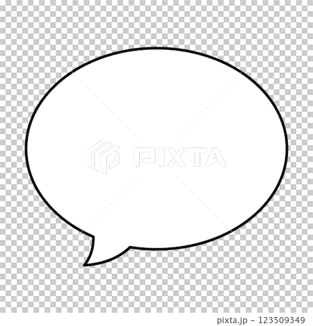 白色背景上的簡單語音氣泡圖 123509349