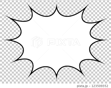 Simple speech bubble illustration on white background 123509352