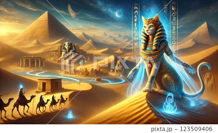 古代エジプト・バステト 123509406